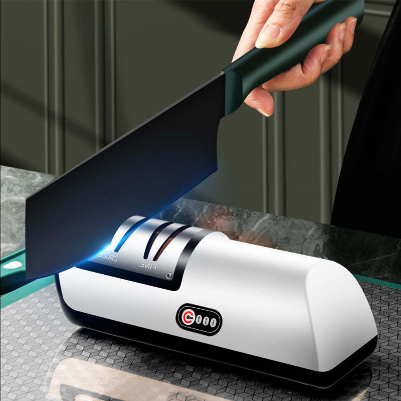 USB Rechargeable Electric Knife Sharpener Automatic Adjustable Kitchen Tool For Fast - Foto 3