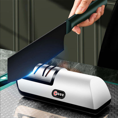 USB Rechargeable Electric Knife Sharpener Automatic Adjustable Kitchen Tool For Fast - Foto 3