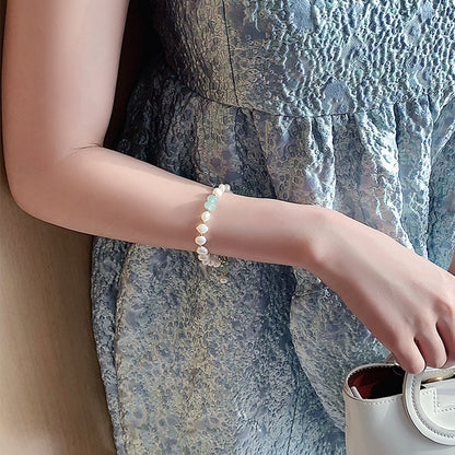 Women Irregular Freshwater Pearl Adjustable Bracelet - Foto 5