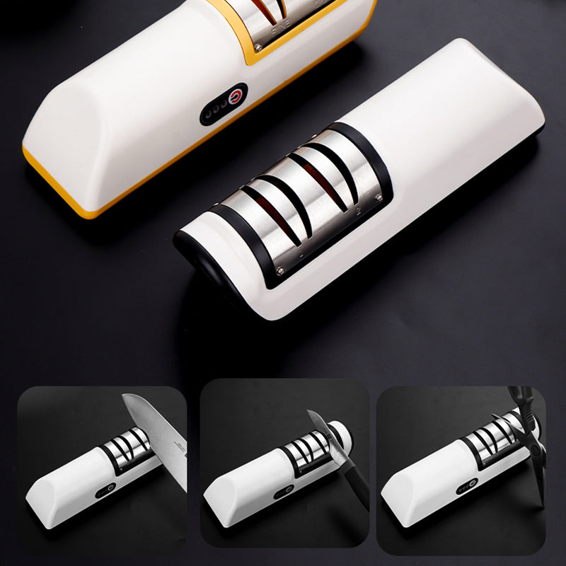 USB Rechargeable Electric Knife Sharpener Automatic Adjustable Kitchen Tool For Fast - Foto 5