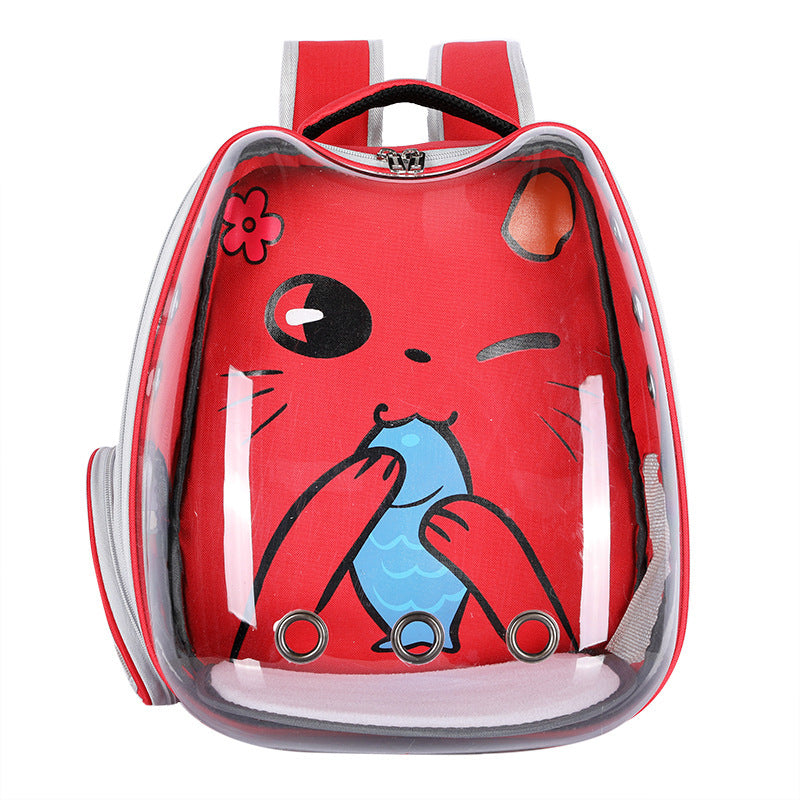 Cat Bag Transparent Outgoing Bag Portable Cat - Foto 11