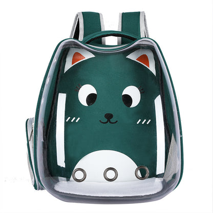 Cat Bag Transparent Outgoing Bag Portable Cat - Foto 5
