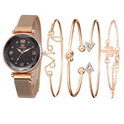 Women Watches Starry Sky Magnet Buckle Fashion Bracelet Wristwatch Roman Numeral Simp - Foto 8