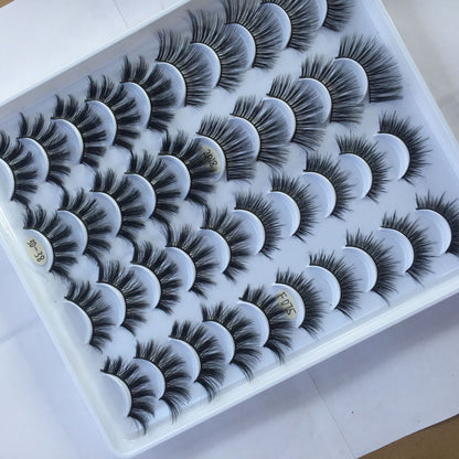 20 Pairs Of False Eyelashes Three-dimensional Multi-layer Mixed Eyelashes - Foto 1