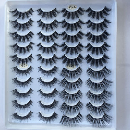 20 Pairs Of False Eyelashes Three-dimensional Multi-layer Mixed Eyelashes - Foto 2