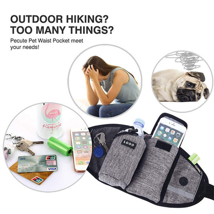 Dog Training Leash Waist Bag Hands-Free Outdoor Pet Running Walking Leash Portable Do - Foto 4
