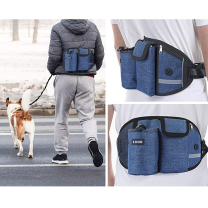 Dog Training Leash Waist Bag Hands-Free Outdoor Pet Running Walking Leash Portable Do - Foto 3