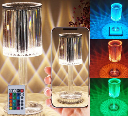New Crystal Table Lamp Hotel Decoration Diamond Romantic Warm Led For Home Decor Roma - Foto 11