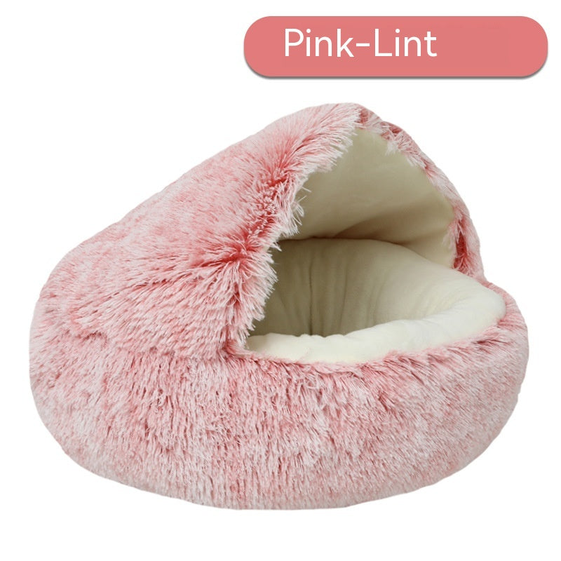 Pet Cat Bed Semi Enclosed Dog House - Foto 6