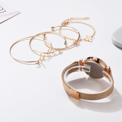 Women Watches Starry Sky Magnet Buckle Fashion Bracelet Wristwatch Roman Numeral Simp - Foto 3