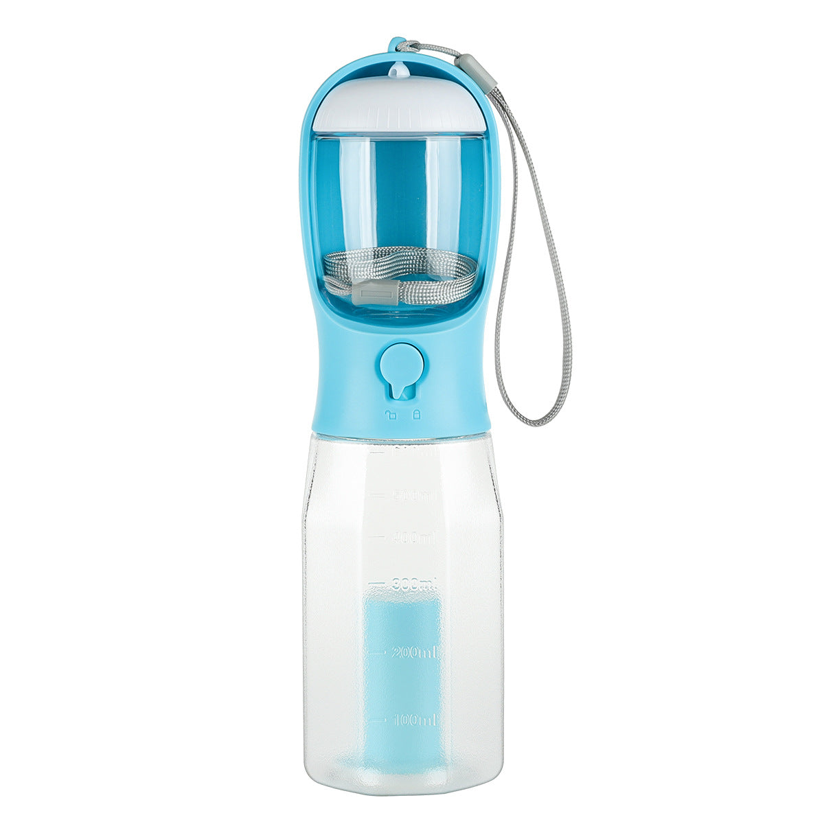 Portable Cat Dog Water Bottle Food Feeder Drinker Poop Dispenser 3 In 1 Leak-proof Mu - Foto 7