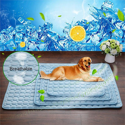 Pet Dog Cat Ice Silk Cold Nest Pad For Cooling In Summer - Foto 1