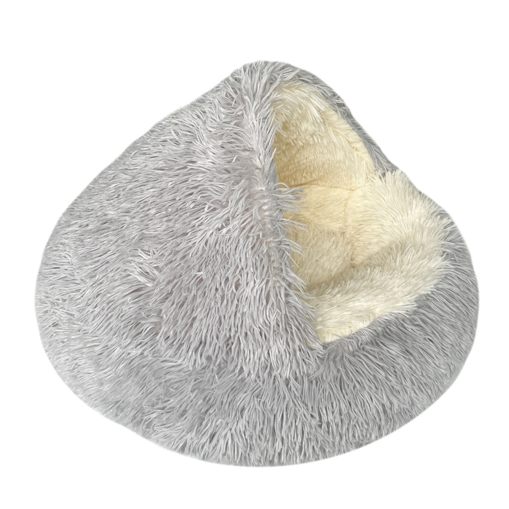 Pet Cat Bed Semi Enclosed Dog House - Foto 11