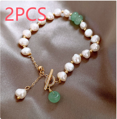 Women Irregular Freshwater Pearl Adjustable Bracelet - Foto 8