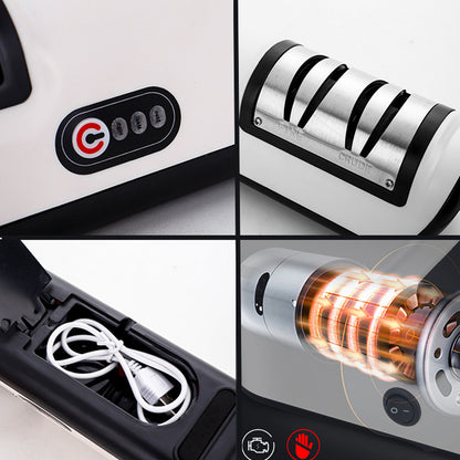 USB Rechargeable Electric Knife Sharpener Automatic Adjustable Kitchen Tool For Fast - Foto 6
