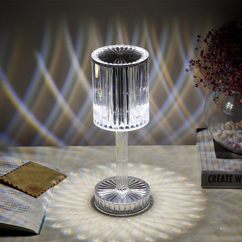 New Crystal Table Lamp Hotel Decoration Diamond Romantic Warm Led For Home Decor Roma - Foto 3