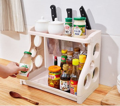 Kitchen Storage Shelving Kitchen Supplies Storage Artifact Multilayer - Foto 3