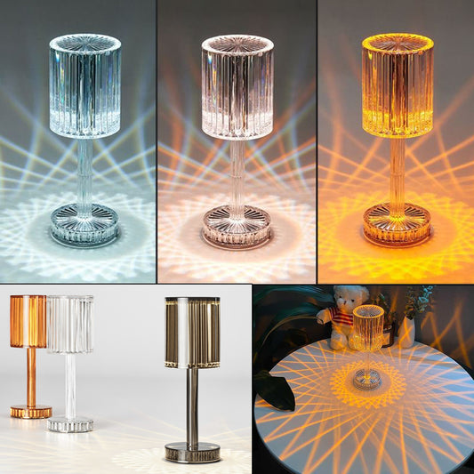 New Crystal Table Lamp Hotel Decoration Diamond Romantic Warm Led For Home Decor Roma - Foto 1