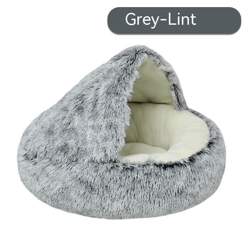 Pet Cat Bed Semi Enclosed Dog House - Foto 2