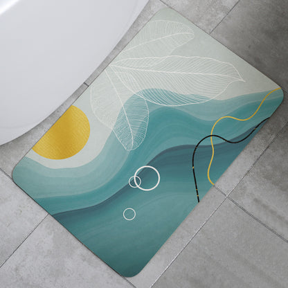 Nano Diatom Mud Mat Bathroom And Kitchen Oil And Water Absorption - Foto 8