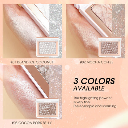Star Shattered Glitter Highlighter Face Makeup Blush - Foto 3