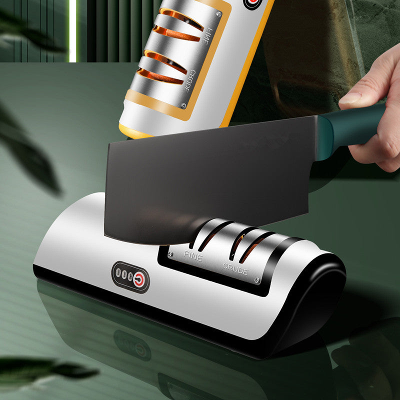 USB Rechargeable Electric Knife Sharpener Automatic Adjustable Kitchen Tool For Fast - Foto 2
