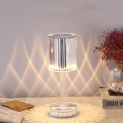 New Crystal Table Lamp Hotel Decoration Diamond Romantic Warm Led For Home Decor Roma - Foto 6