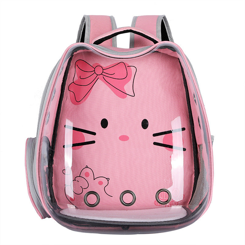 Cat Bag Transparent Outgoing Bag Portable Cat - Foto 10
