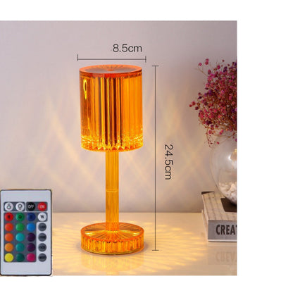 New Crystal Table Lamp Hotel Decoration Diamond Romantic Warm Led For Home Decor Roma - Foto 10