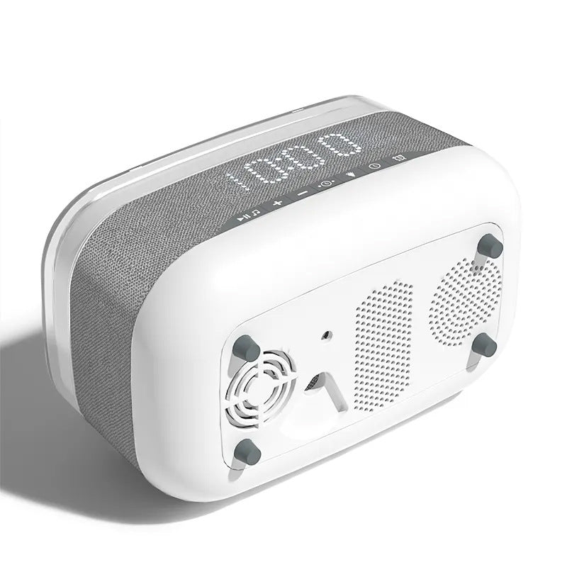 Intelligent Multifunctional Alarm Clock Bluetooth Speaker Wireless Charger Fast Charg - Foto 7
