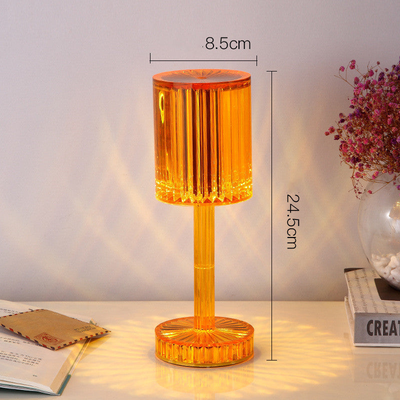 New Crystal Table Lamp Hotel Decoration Diamond Romantic Warm Led For Home Decor Roma - Foto 8