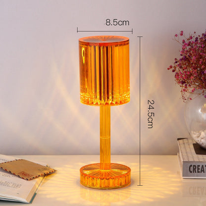 New Crystal Table Lamp Hotel Decoration Diamond Romantic Warm Led For Home Decor Roma - Foto 8