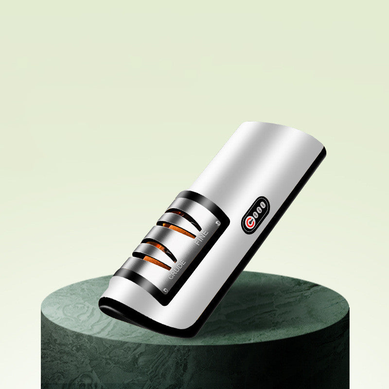 USB Rechargeable Electric Knife Sharpener Automatic Adjustable Kitchen Tool For Fast - Foto 7