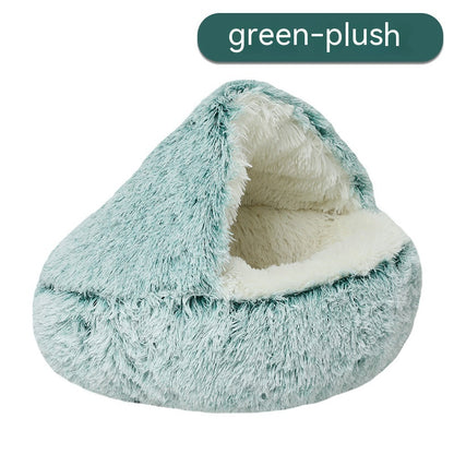 Pet Cat Bed Semi Enclosed Dog House - Foto 9