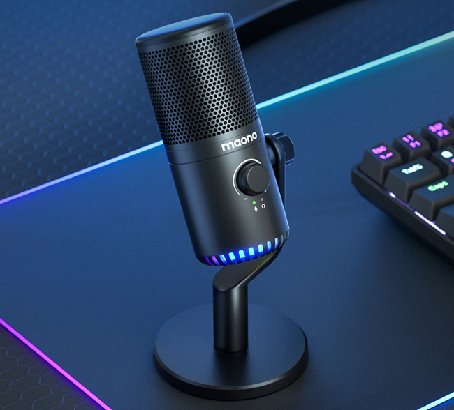Computer Games Microphone Esports Anchor Live Voice Noise Cancelling - Foto 3