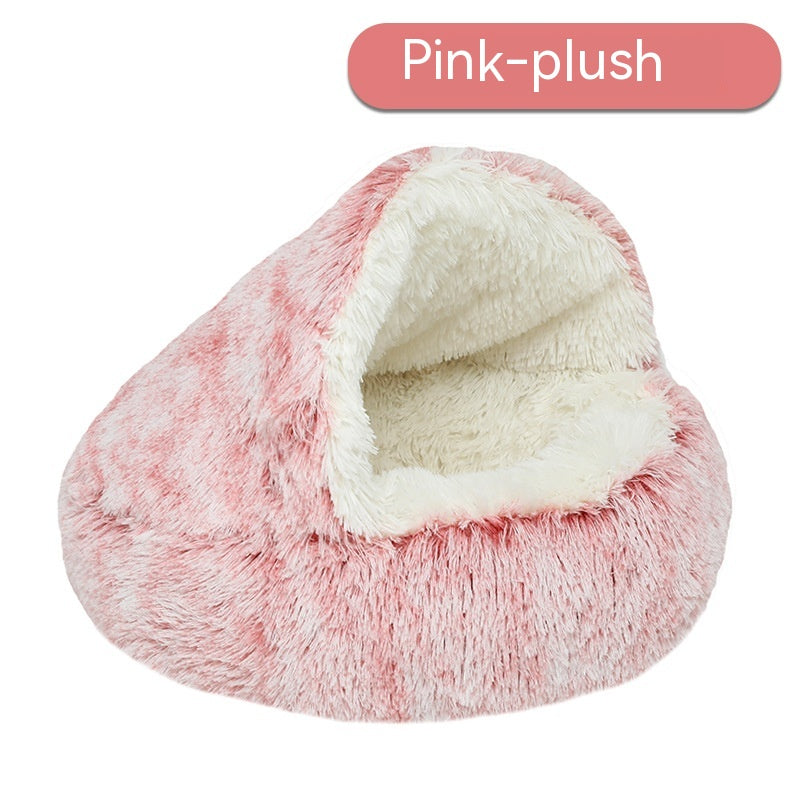 Pet Cat Bed Semi Enclosed Dog House - Foto 7