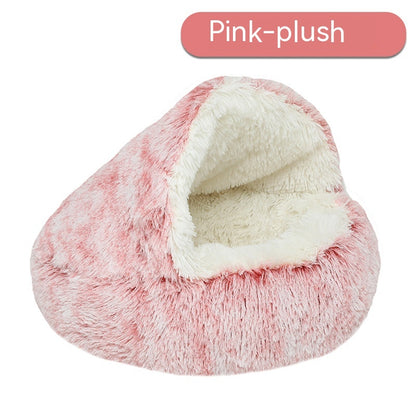 Pet Cat Bed Semi Enclosed Dog House - Foto 7