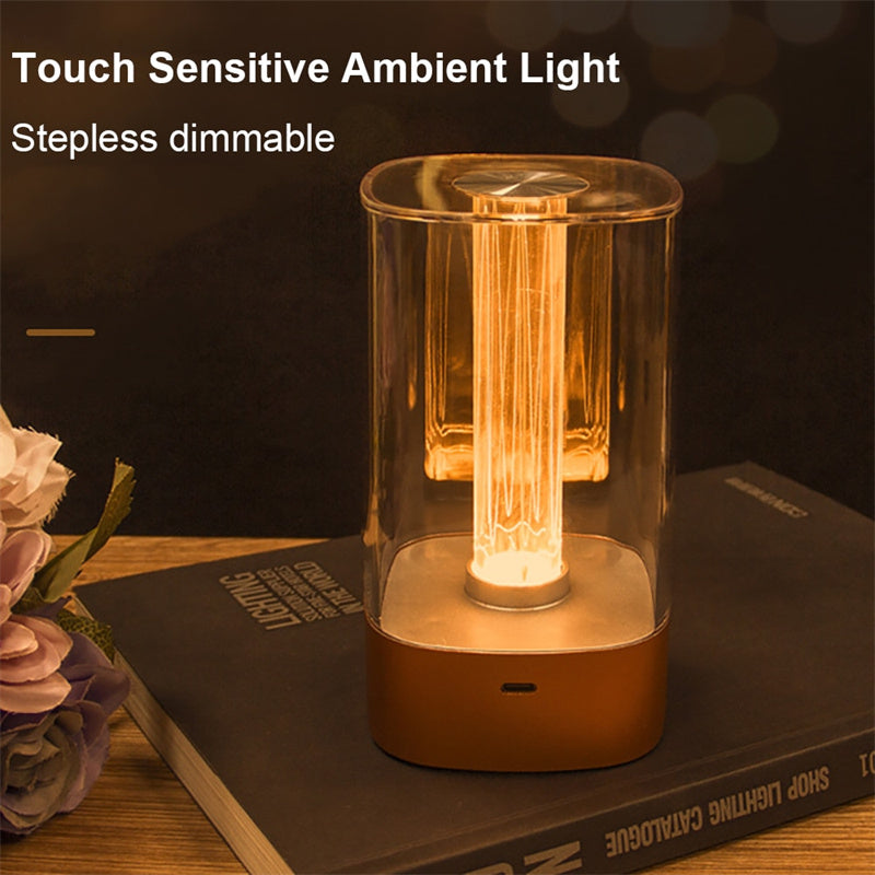 New LED Touch Atmosphere Light USB Charging Eye Protection Bedside Bedroom Lamp Bar R - Foto 1