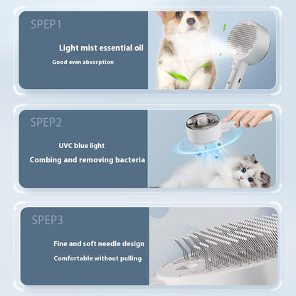 Animal Hair Remover Brush Dog And Cat Steam Brush Pet Self Cleaning Dog Brush Groomin - Foto 4