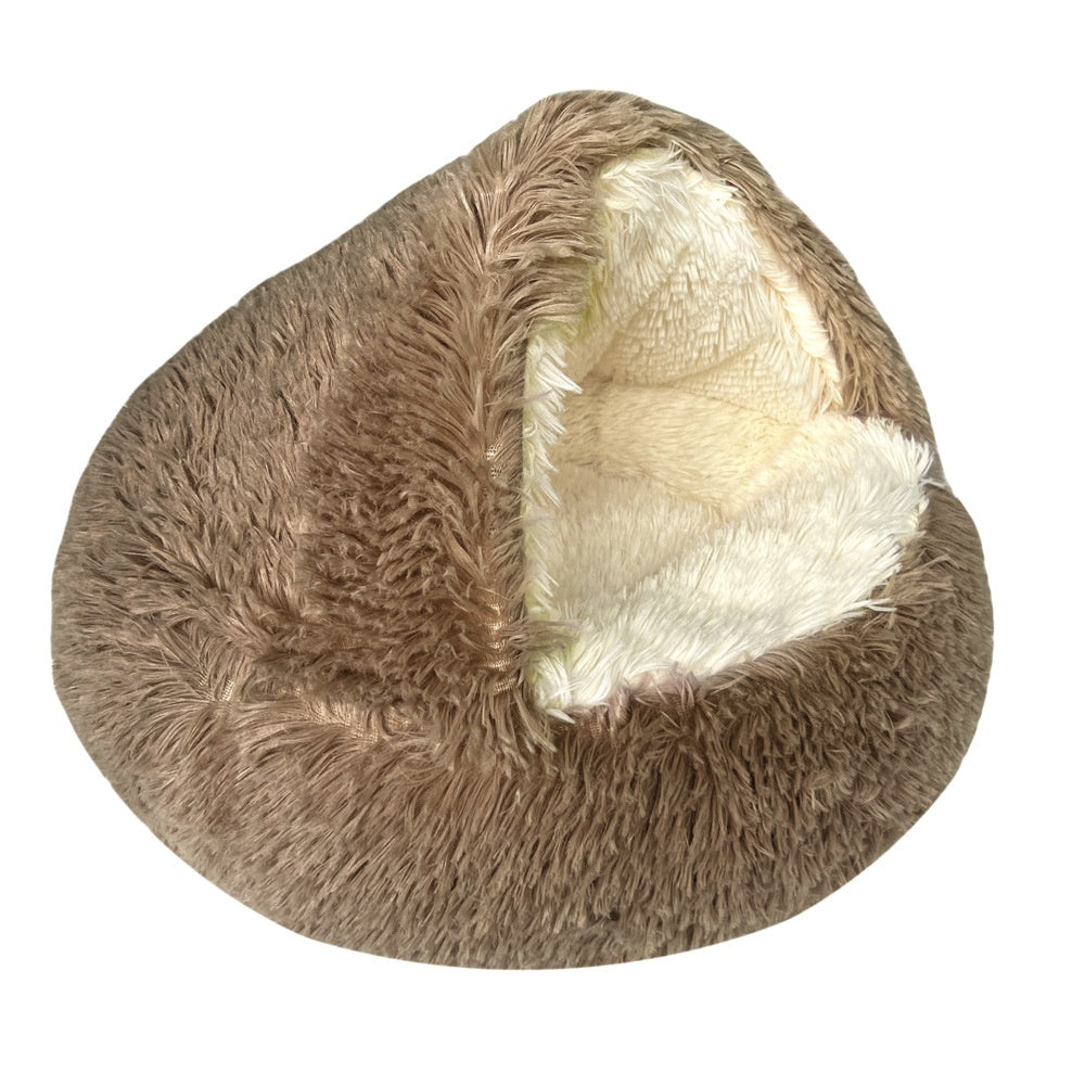 Pet Cat Bed Semi Enclosed Dog House - Foto 12