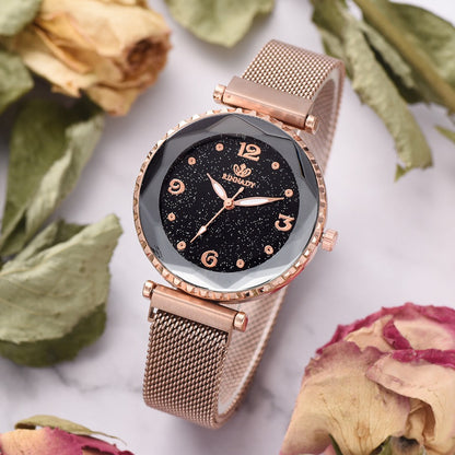 Women Watches Starry Sky Magnet Buckle Fashion Bracelet Wristwatch Roman Numeral Simp - Foto 2