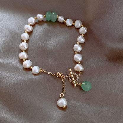 Women Irregular Freshwater Pearl Adjustable Bracelet - Foto 2