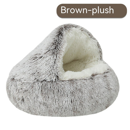 Pet Cat Bed Semi Enclosed Dog House - Foto 5