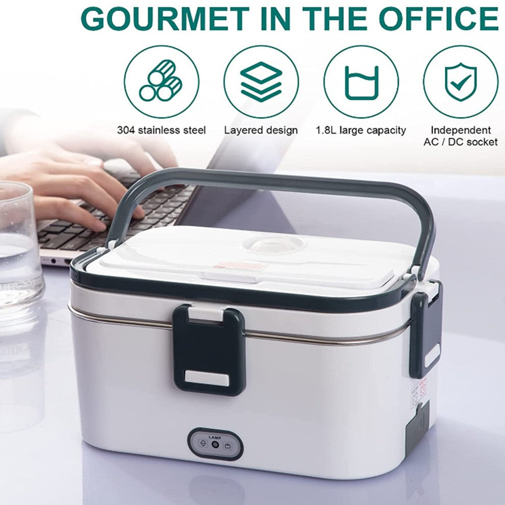 Car And Home Dual Purpose Electric Lunch Box Plugged - Foto 7