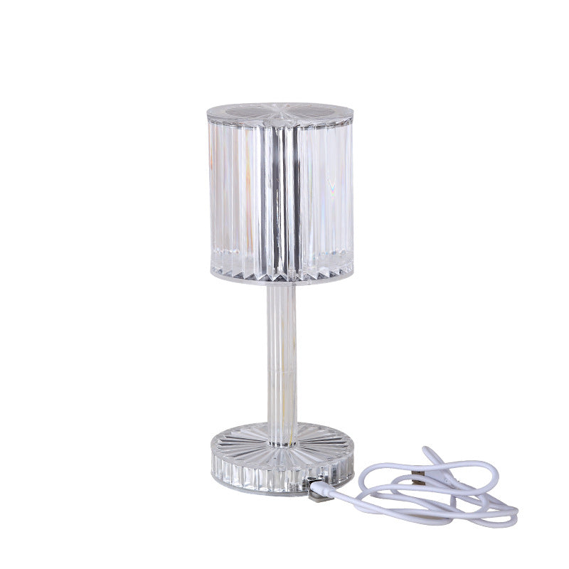 New Crystal Table Lamp Hotel Decoration Diamond Romantic Warm Led For Home Decor Roma - Foto 5