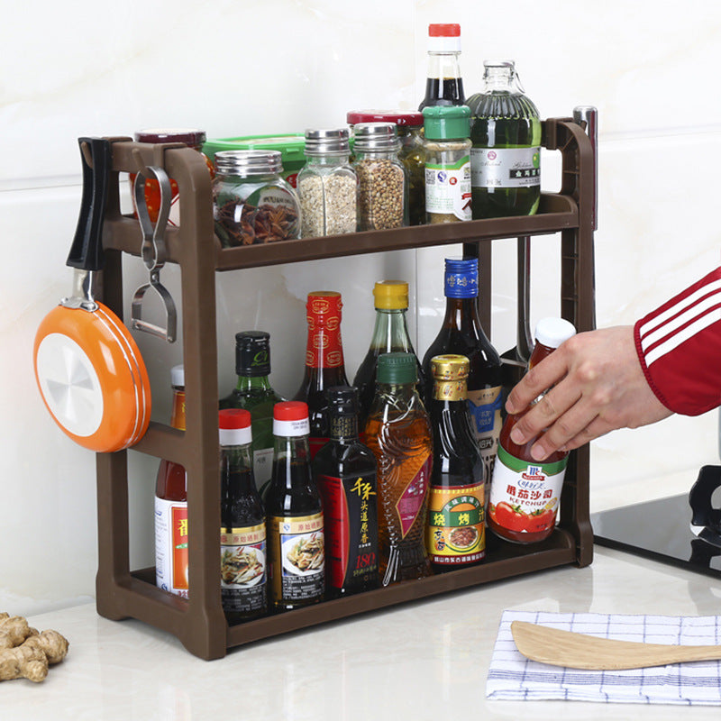Kitchen Storage Shelving Kitchen Supplies Storage Artifact Multilayer - Foto 5