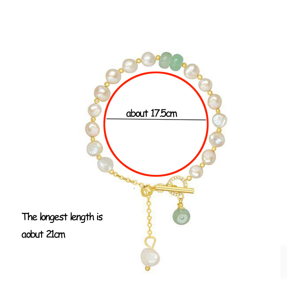 Women Irregular Freshwater Pearl Adjustable Bracelet - Foto 6