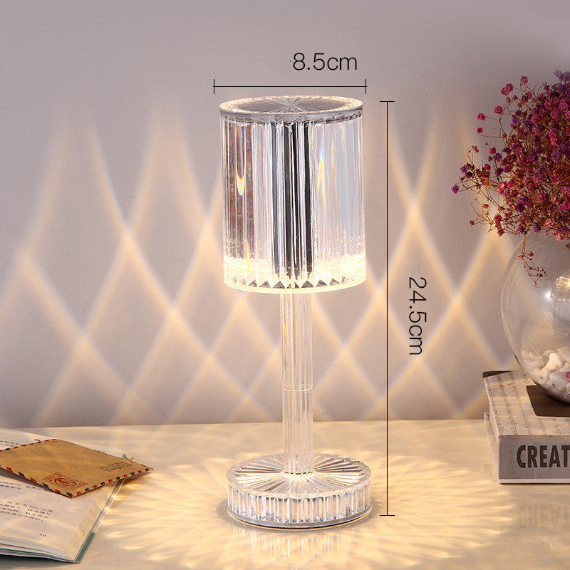 New Crystal Table Lamp Hotel Decoration Diamond Romantic Warm Led For Home Decor Roma - Foto 7