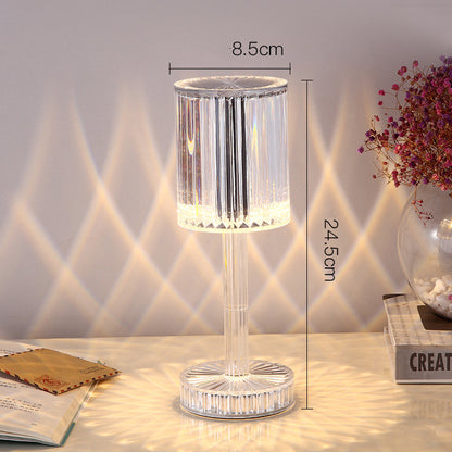 New Crystal Table Lamp Hotel Decoration Diamond Romantic Warm Led For Home Decor Roma - Foto 7