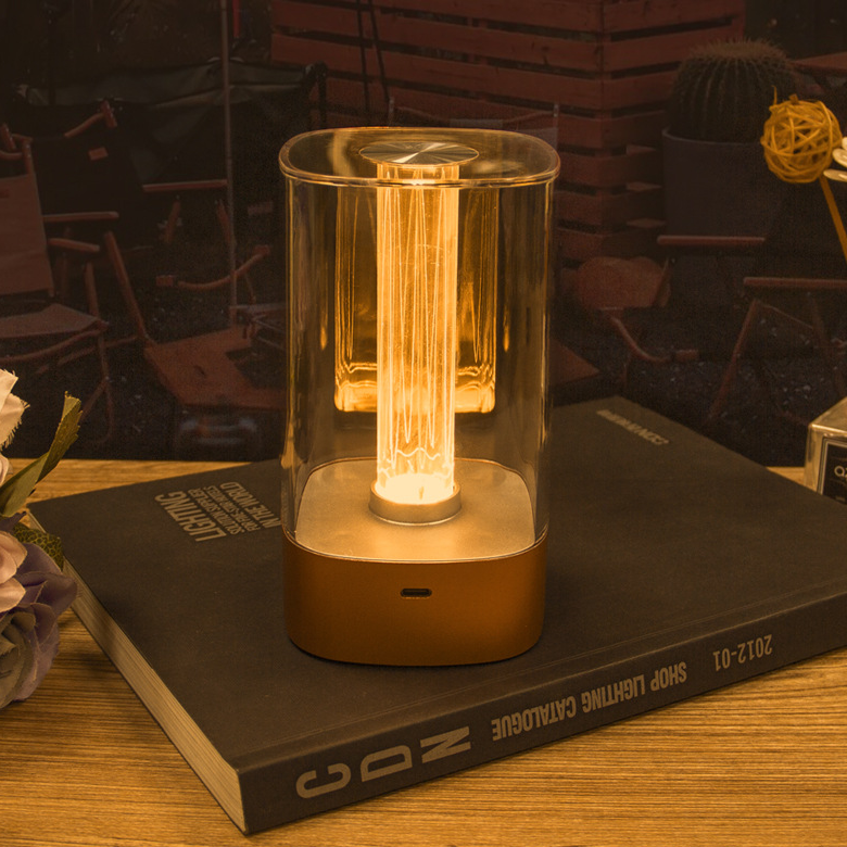 New LED Touch Atmosphere Light USB Charging Eye Protection Bedside Bedroom Lamp Bar R - Foto 5